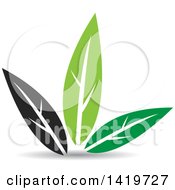 Poster, Art Print Of Black And Green Plant Leaves