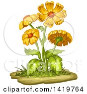 Poster, Art Print Of Flowering Plant