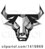 Poster, Art Print Of Low Polygon Style Bull Head