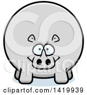 Cartoon Chubby Rhino
