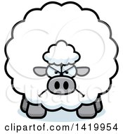 Poster, Art Print Of Cartoon Mad Chubby Sheep