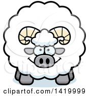 Poster, Art Print Of Cartoon Chubby Ram Sheep