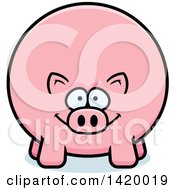 Poster, Art Print Of Cartoon Chubby Pig