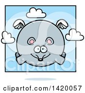 Poster, Art Print Of Cartoon Chubby Mouse Flying