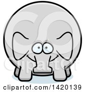 Clipart Of A Cartoon Chubby Elephant Royalty Free Vector Illustration by Cory Thoman