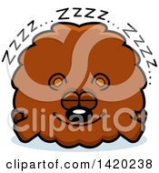Poster, Art Print Of Cartoon Chubby Bear Sleeping