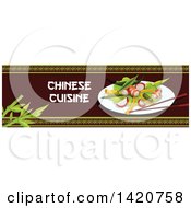 Poster, Art Print Of Chinese Food Menu Header Or Border