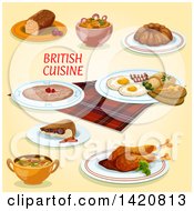 Poster, Art Print Of British Cuisine