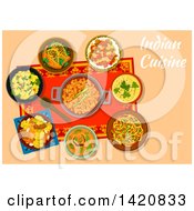 Poster, Art Print Of Table Set With Indian Cuisine