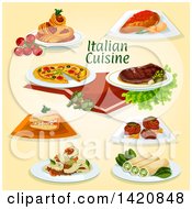 Poster, Art Print Of Italian Cuisine
