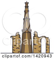 Poster, Art Print Of India Landmark Minaret Qutub Minar