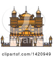 Poster, Art Print Of India Landmark Sikh Golden Temple