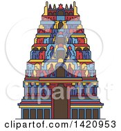 Poster, Art Print Of India Landmark Hindu Meenakshi Amman Temple