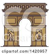 Poster, Art Print Of French Landmark Triumphal Arch Of The Star