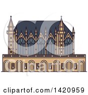 Poster, Art Print Of French Landmark Chapel Sainte-Chapelle