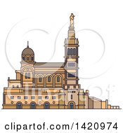 Poster, Art Print Of French Landmark Basilica Notre-Dame De La Garde