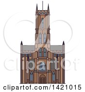 Poster, Art Print Of Belgium Landmark St Bavo Cathedral