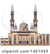 Poster, Art Print Of United Arab Emirates Landmark Jumeirah Mosque