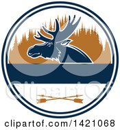 Poster, Art Print Of Moose Hunting Design