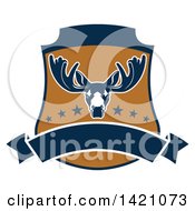 Clipart Of A Moose Hunting Design Royalty Free Vector Illustration