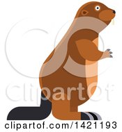 Poster, Art Print Of Cartoon Beaver