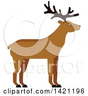 Poster, Art Print Of Cartoon Buck Deer
