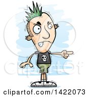 Poster, Art Print Of Cartoon Doodled Punk Dude Angrily Pointing The Finger