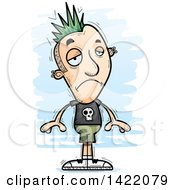 Poster, Art Print Of Cartoon Doodled Depressed Punk Dude