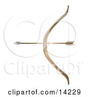 Bow And Arrow Clipart Illustration by Rasmussen Images #COLLC14229-0030