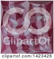 Poster, Art Print Of Low Poly Abstract Geometric Background In Cornell Red