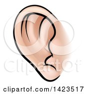 Poster, Art Print Of Cartoon Human Ear