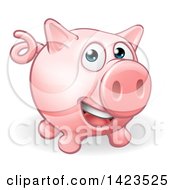 Poster, Art Print Of Cartoon Happy Pig