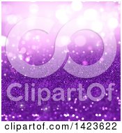 Poster, Art Print Of Festive Purple Glitter Background