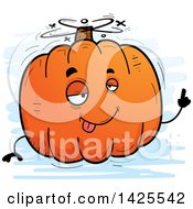 Poster, Art Print Of Cartoon Doodled Drunk Pumpkin Character