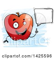 Poster, Art Print Of Cartoon Doodled Talking Apple Character