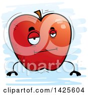 Poster, Art Print Of Cartoon Bored Doodled Apple Character