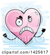 Poster, Art Print Of Cartoon Doodled Mad Heart Character