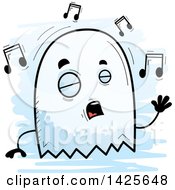 Poster, Art Print Of Cartoon Doodled Singing Ghost