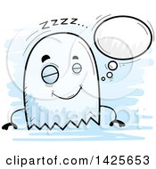 Poster, Art Print Of Cartoon Doodled Dreaming Ghost