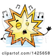 Poster, Art Print Of Cartoon Doodled Singing Explosion Character
