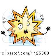 Poster, Art Print Of Cartoon Doodled Scared Explosion Character