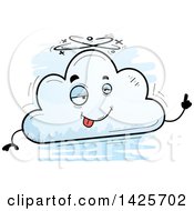 Poster, Art Print Of Cartoon Doodled Drunk Cloud Character