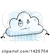 Poster, Art Print Of Cartoon Doodled Bored Cloud Character