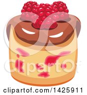 Poster, Art Print Of Cupcake With Raspberries