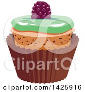 Poster, Art Print Of Cupcake With A Berry