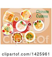 Poster, Art Print Of Table Set With Chinese Cuisine