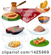 Poster, Art Print Of Table Set With Turkish Cuisine