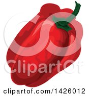 Poster, Art Print Of Red Bell Pepper