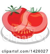 Poster, Art Print Of Plate With Tomatoes