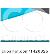 Clipart Of A Gray Blue And White Wesite Background Or Business Card Design Royalty Free Vector Illustration by KJ Pargeter
